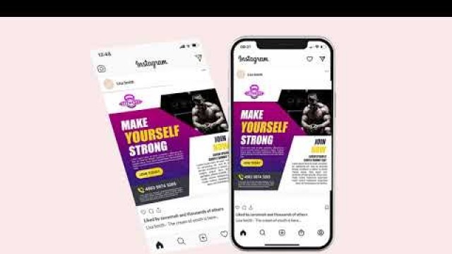 'Creative fitness Instagram Post Banner | Photoshop Tutorials'