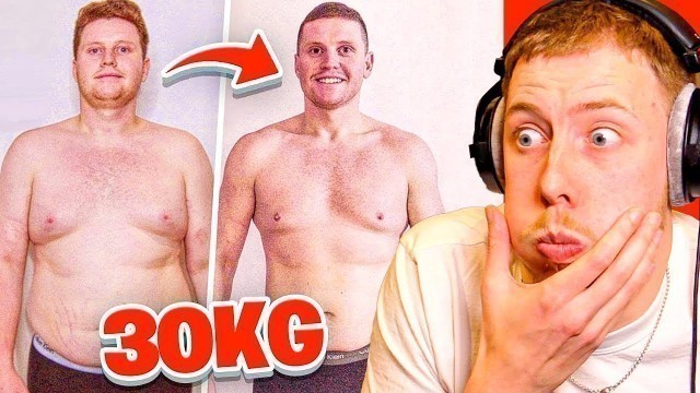 'Reacting to UK Youtubers\' Body Transformations!'