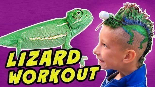 'Animal Exercise For Kids | Fun Lizard Workout | Brain Break'