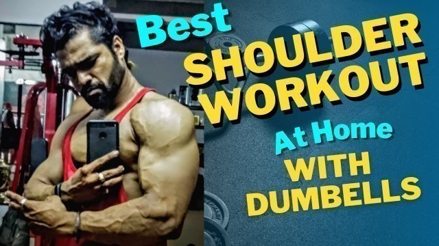 'Shoulder Workout With Dumbells | Explain Shoulder Anatomy | Fiturself Marathi Fitness Channel'