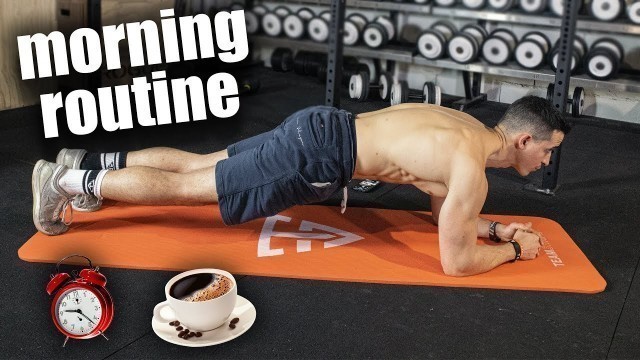 'MORNING ROUTINE SPORT EN 5 MINUTES !! (à la maison)'