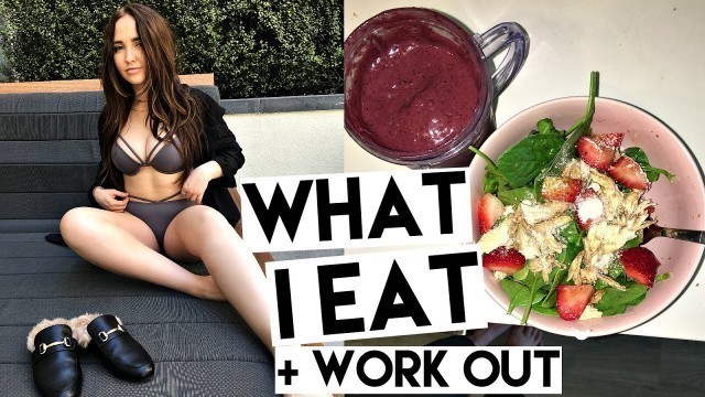 'What I Eat In A Day! Meal Prep + Fitness Routine | Kenzie Elizabeth'