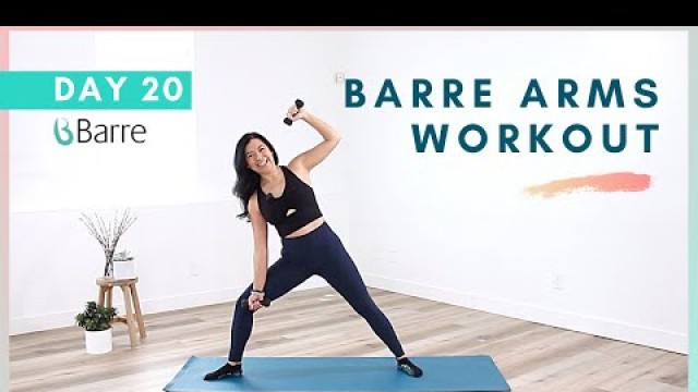 'DAY 20 Barre Workout Challenge // Toned Arms (and Legs!) Workout'