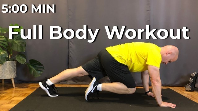 '5 Min FULL BODY Toning Workout (No Equipment)'