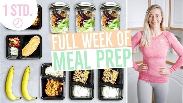 'MEAL PREP für 1 Woche | Wochenplan zum Abnehmen | Vorkochen für 5 Tage'