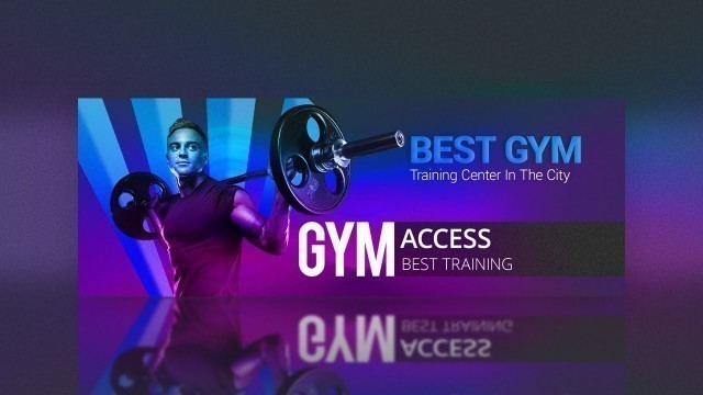 'How To Make Fitness Marketing Banner Design | Adobe photoshop Tutorial'