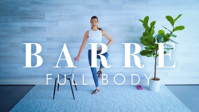 'Barre Workout for Beginners & Seniors || Full Body with Dumbbells & Abs'