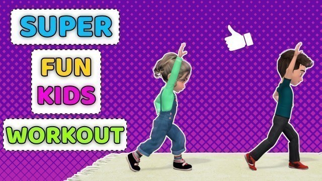 'SUPER FUN KIDS WORKOUT! 10-Minute HIIT Fitness For Kids'