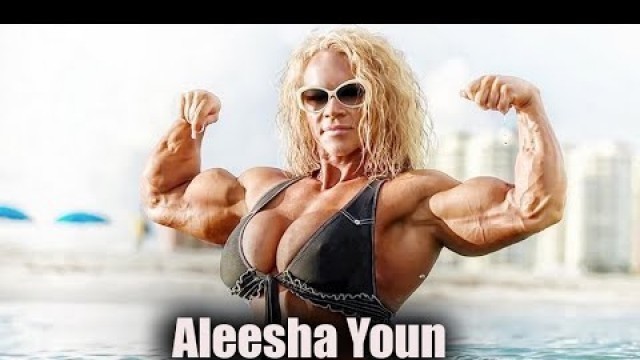 'Aleesha Young Fitness Models Muscle Girl'