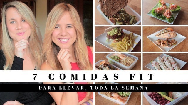 '7 COMIDAS SALUDABLES PARA LLEVAR MEAL PREP | FITNESS, FÁCIL Y RÁPIDO (OPC.VEGANA)'