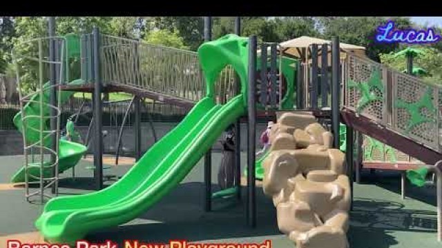 'Fun Place for Kids｜Barnes Park NEW Playground & NEW Fitness Court｜Walking Tour of Barnes Park'