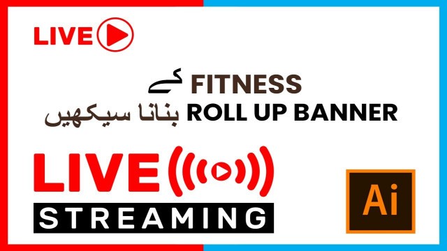 'Fitness Roll Up Banner Design'