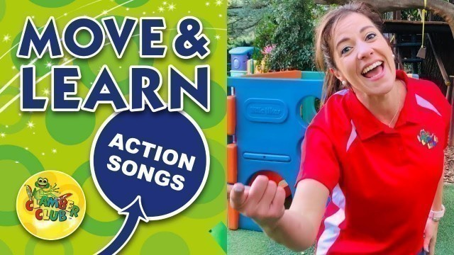 'Kids action songs in English - The Funky Monkey fun fitness dance with Clamber Club'