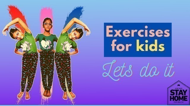 'Simple Fun Easy Workout Fitness Home Exercises for Children | Fit Kids'