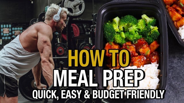 'HOW TO Meal Prep | Quick & Easy Step by Step Guide'