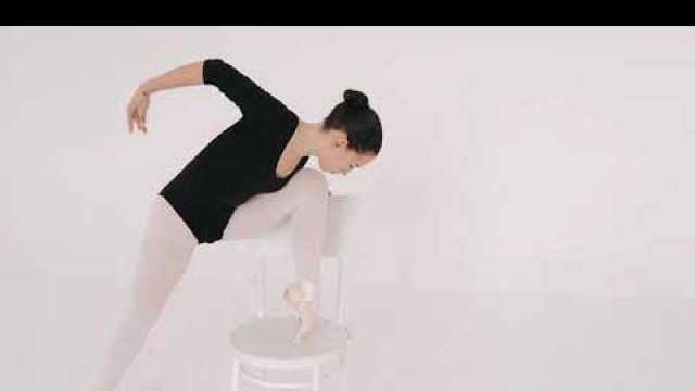 'Popsugar Fitness Ballerina Working out Using Chair'